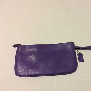 Coach wristlet Purple. Must Go Make Offer !